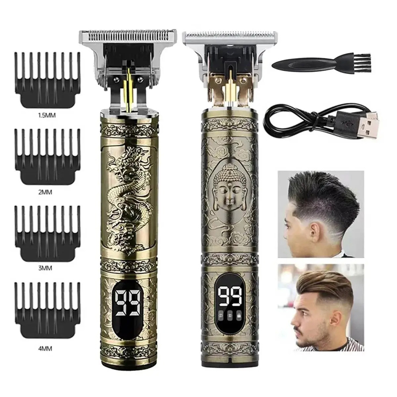 Eyebrow Razor Trimmer - Juego de cortapelos inalámbrico Vintage T9