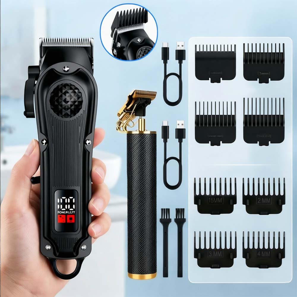 Men'S Grooming Products - Cortadora de Pelo Profesional con Pantalla