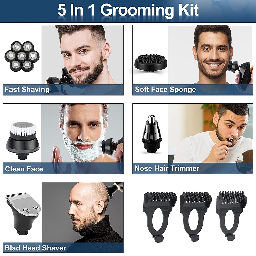 Men'S Grooming Razor Kit - Afeitadora eléctrica A66Z 7D para hombres,