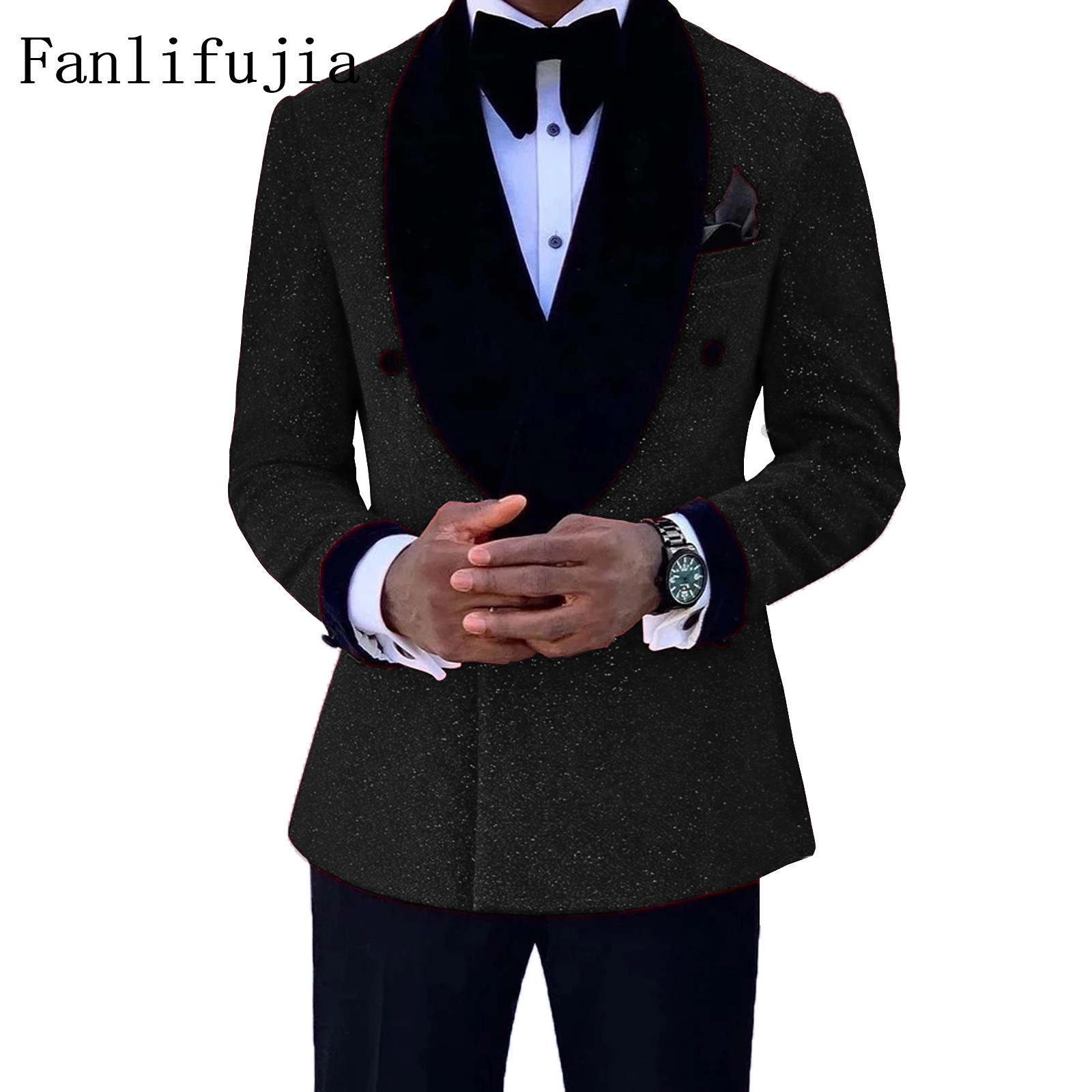 Mens Grooming Kit Luxury - Fanlifujia-trajes de lujo con purpurina roja
