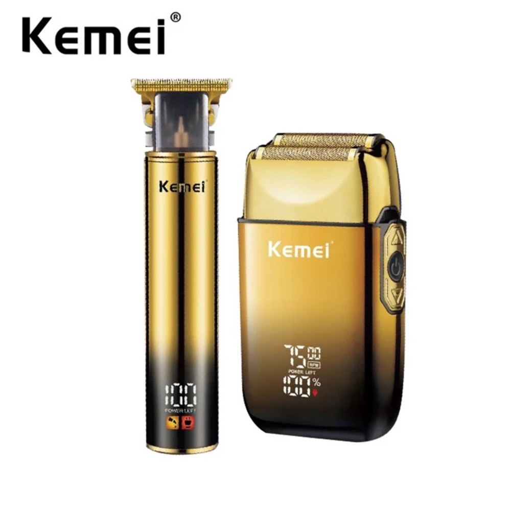 Men'S Grooming Razor Kit - Kemei-maquinilla de afeitar eléctrica para hombre