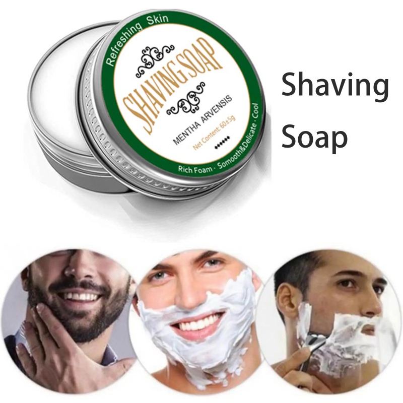 Men'S Beard Grooming - Jabón de afeitar para Barba para