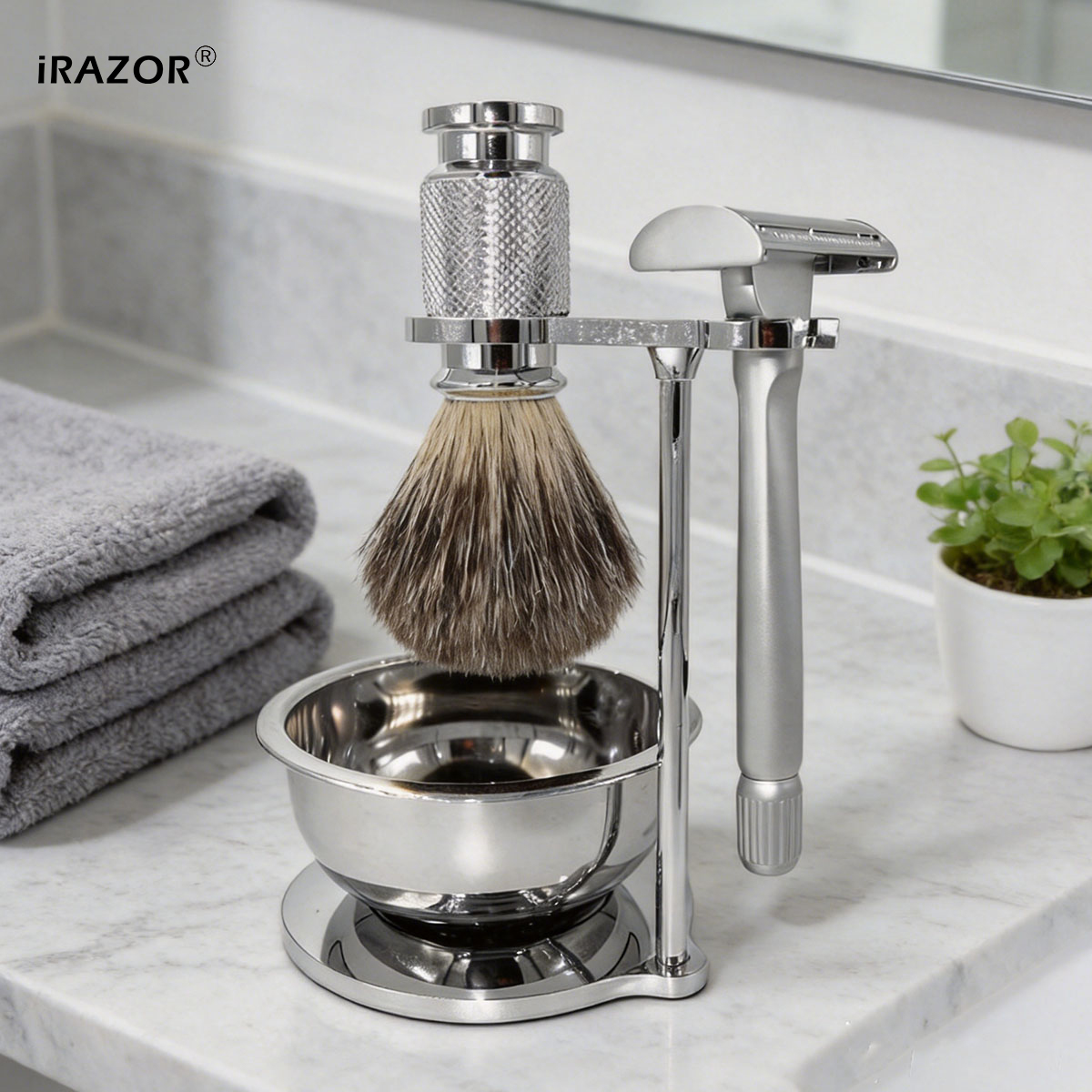 Men'S Grooming Razor Kit - iRAZOR Kit de Afeitadora de Seguridad