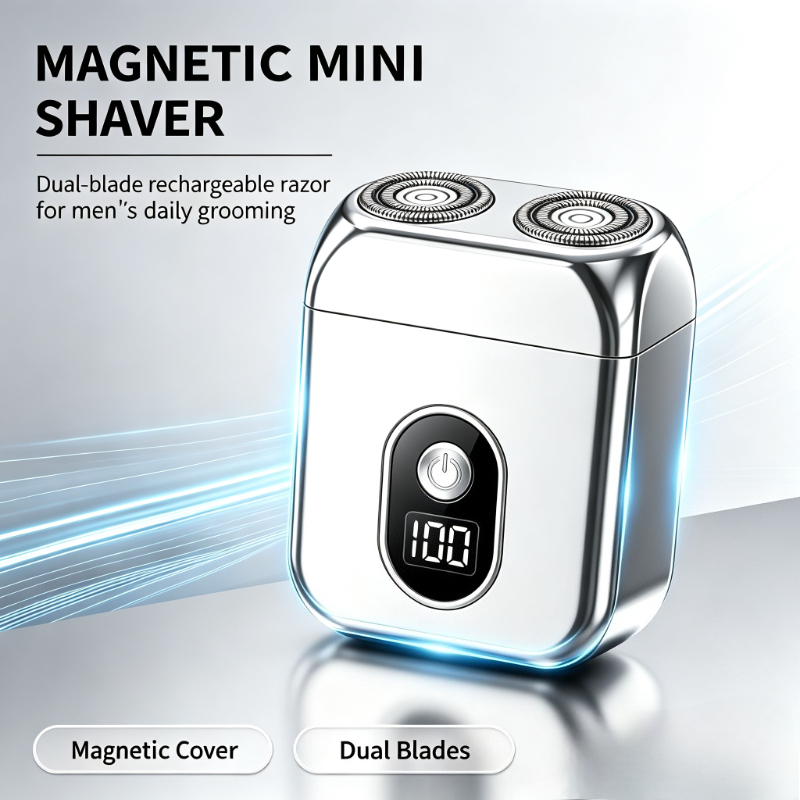 Men'S Grooming Blade - Mini afeitadora eléctrica magnética impermeable de
