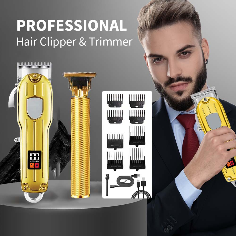 Men'S Grooming Blade - Juego de cortapelos eléctrico 2 en