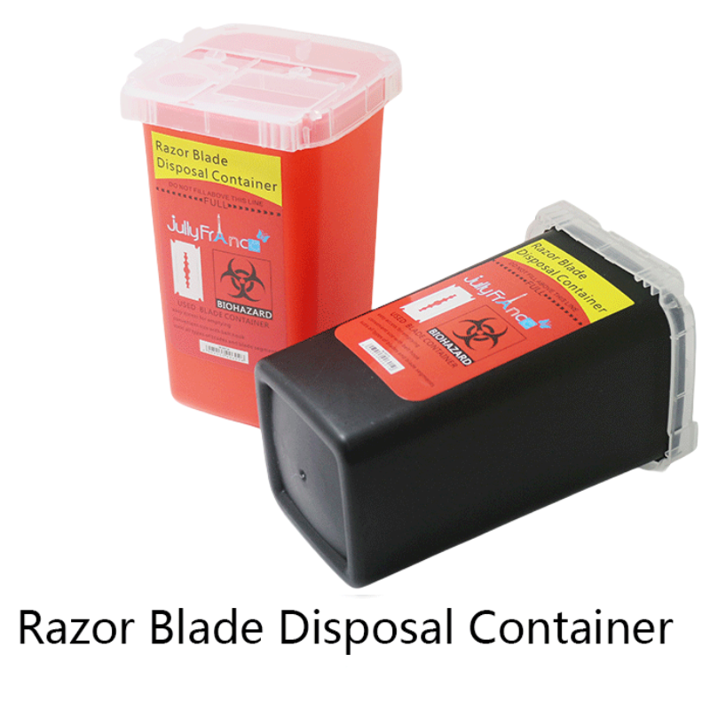 Eyebrow Razor Trimmer - Caja de almacenamiento de basura para