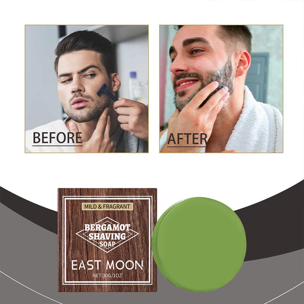 Men'S Beard Grooming - Jabón de Afeitar de Bergamota para