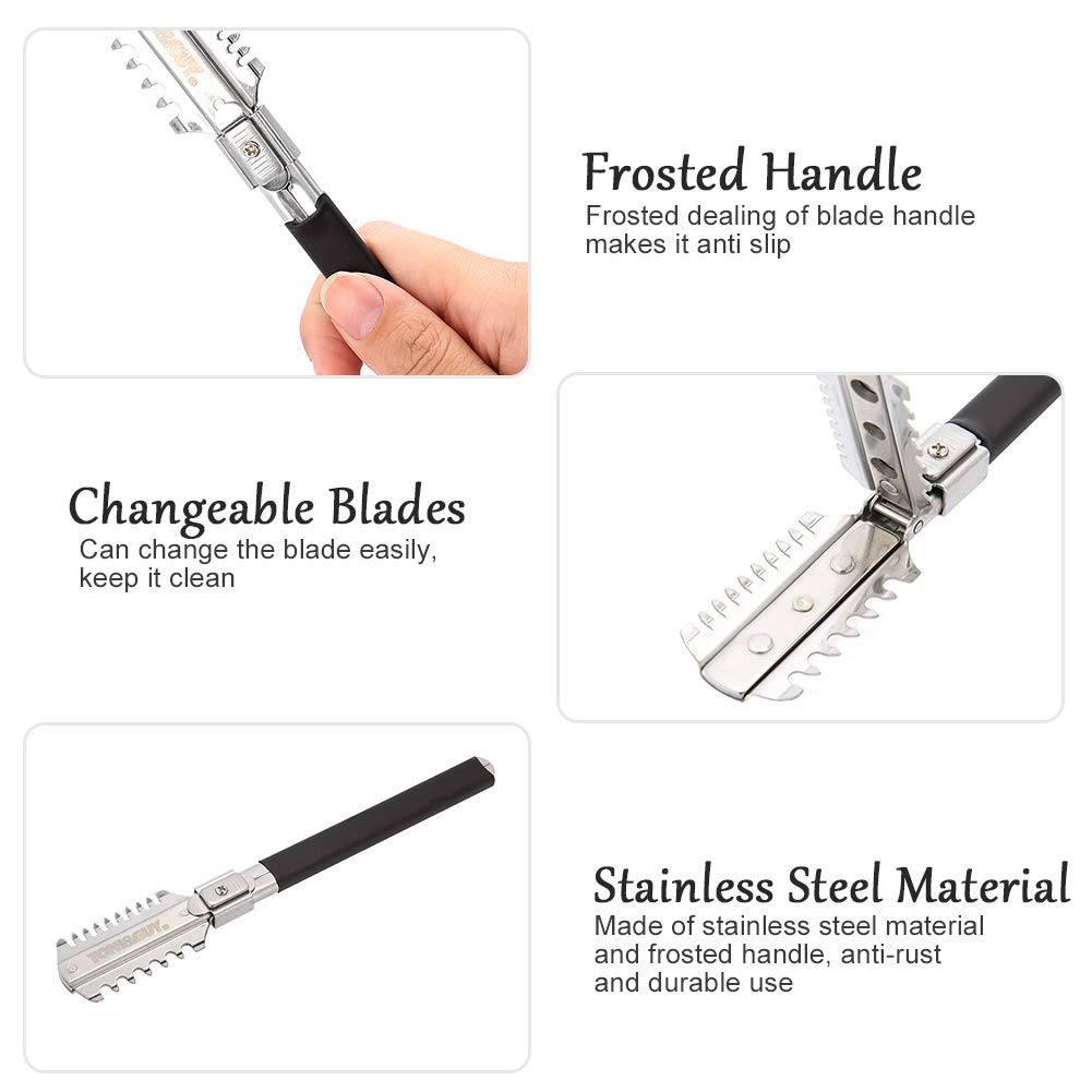 Cuchillas de afeitar de doble  - Men'S Grooming Scissors reseña y precio
