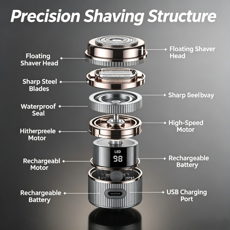 Mini Afeitadora Eléctrica 2026 - Men'S Grooming Razor Kit reseña y precio