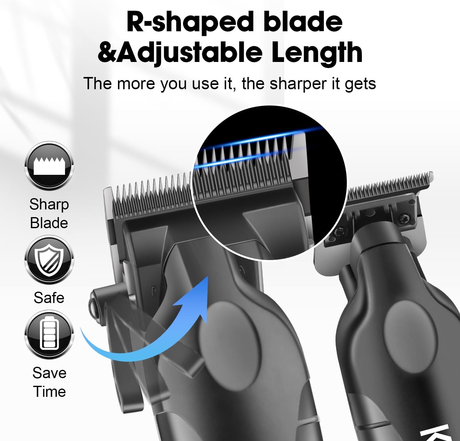 Kemei Kit de cortapelos para h - Men'S Grooming Scissors reseña y precio