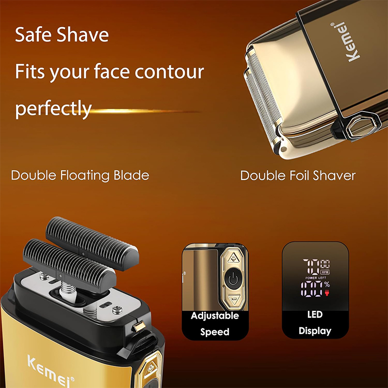 Kemei KM-TX10 T9 Recortadora d - Men'S Grooming Razor Kit reseña y precio