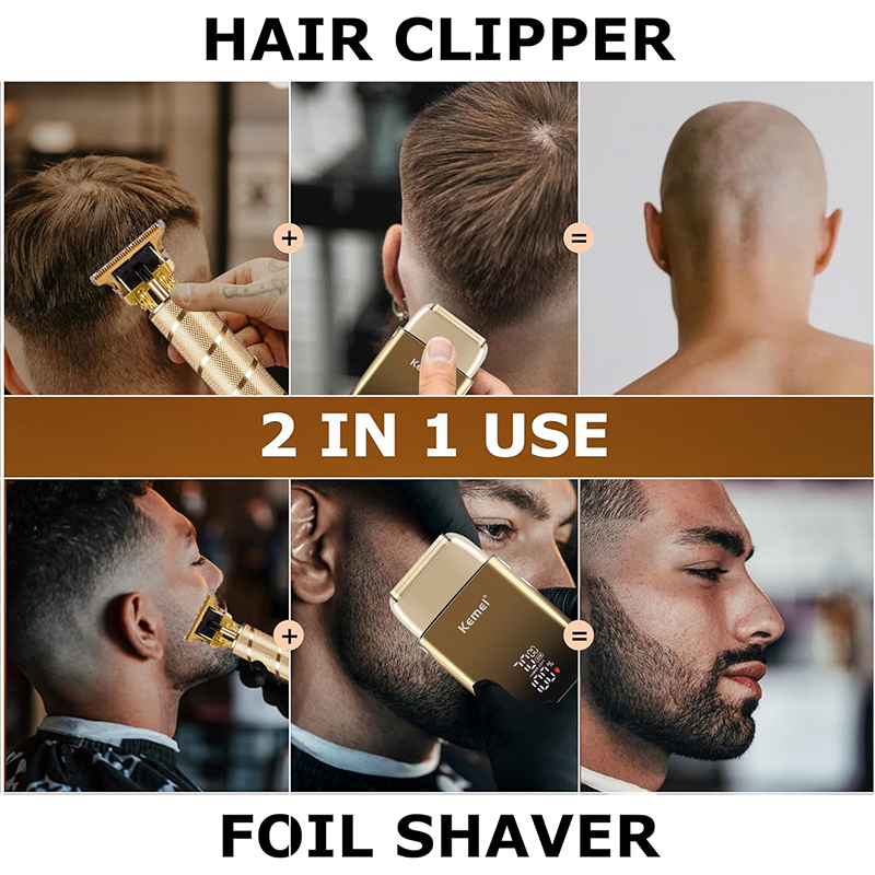 Kemei KM-TX10 T9 Recortadora d - Men'S Grooming Razor Kit reseña y precio
