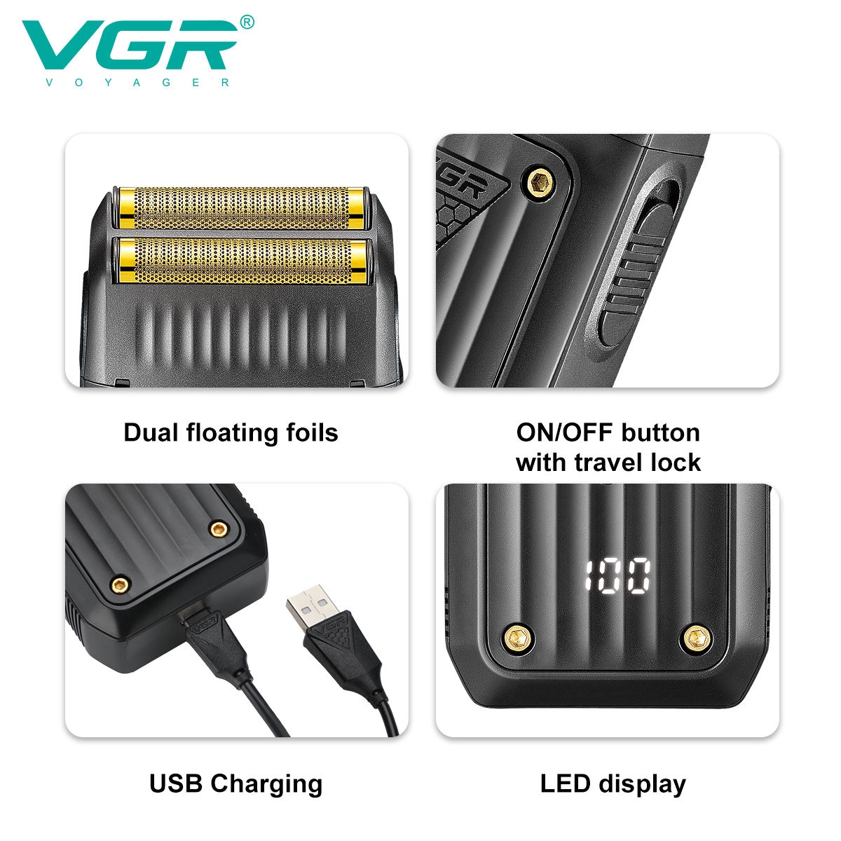 VGR 363 Afeitadora eléctrica,  - Eyebrow Razor Trimmer reseña y precio